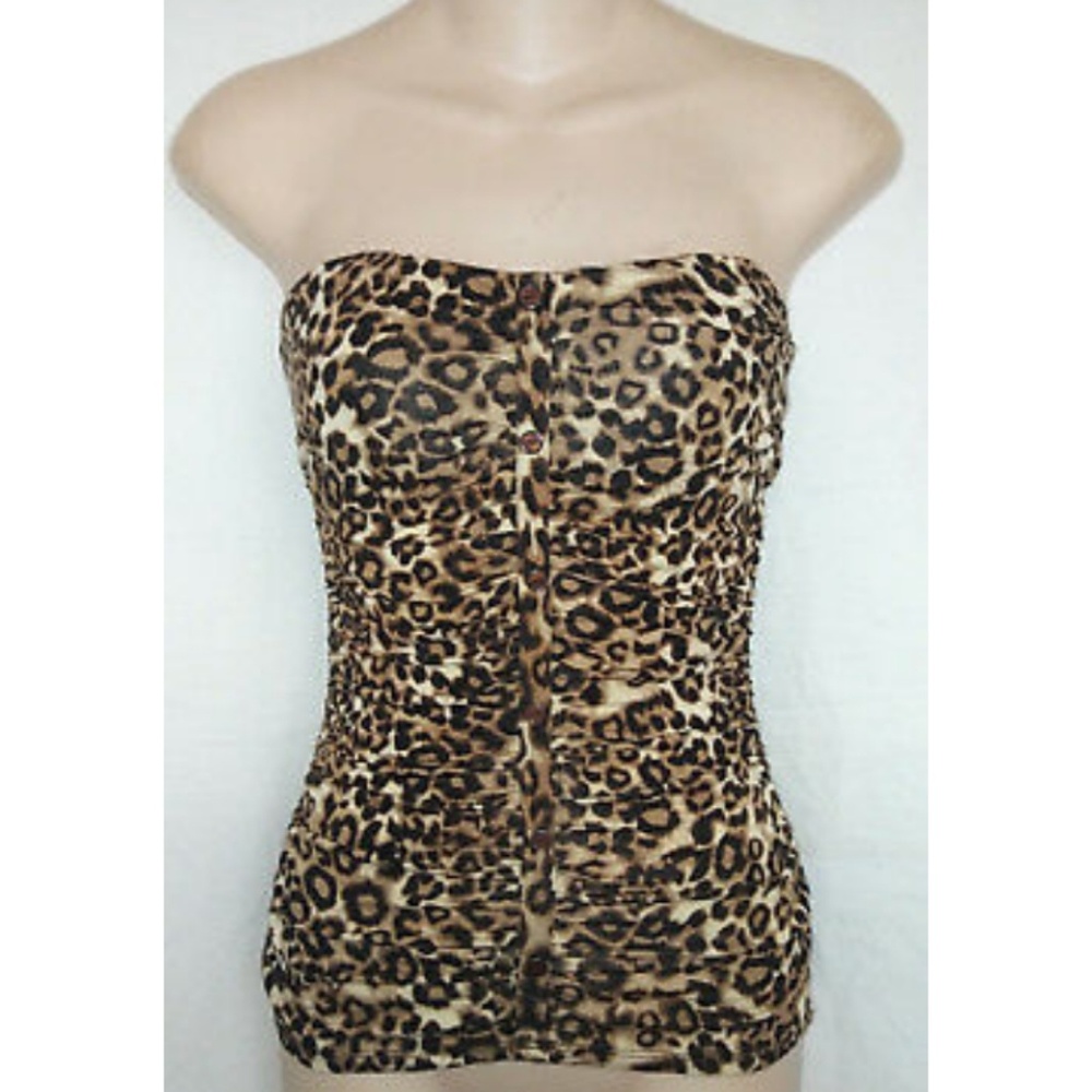Leopard Print Tube Top